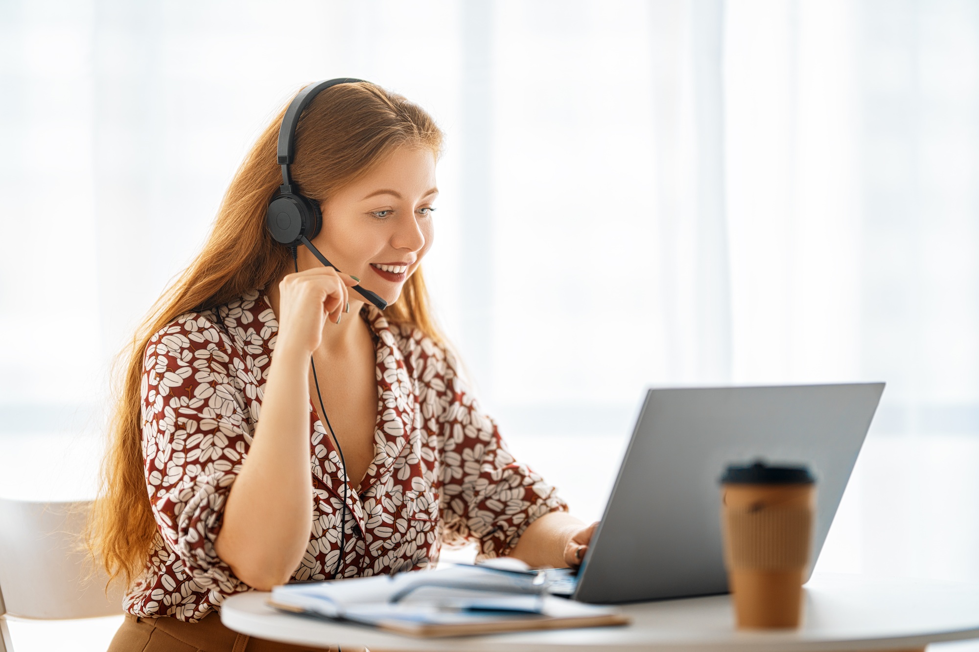 woman working in the office